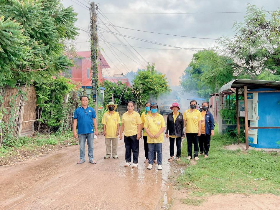 โครงการเฝ้าระวังป้องกันและควบคุมโรคไข้เลือดออกประจำปีงบประมาณ2568 ลงพื้นที่ บ้านสร้างโหง่น หมู่ที่ 5