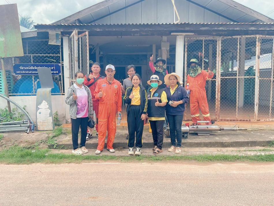 โครงการเฝ้าระวังป้องกันและควบคุมโรคไข้เลือดออกประจำปีงบประมาณ2568 ลงพื้นที่ บ้านหนองเหล็ก หมู่ที่8