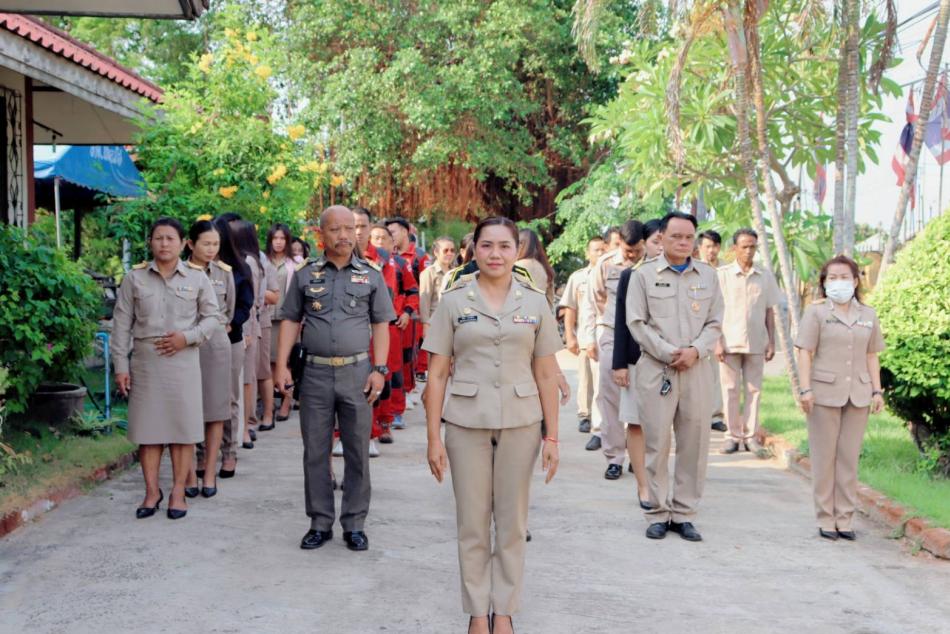 กิจกรรมเข้าแถวเคารพธงชาติ