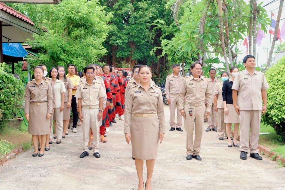 กิจกรรมเข้าแถวเคารพธงชาติ