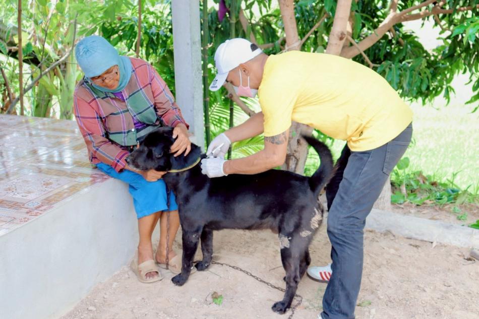 ฉีดวัคซีน บ้านนาสามัคคี หมู่ที่ 12